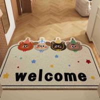 VIKAMA Alfombra De Baño De Goma De Caucho Con Diseño De Oso De Dibujos Animados Resistente a La Suciedad Y Antideslizante Para Cocina Y Sala De Estar Decoración De Hogar - details 9