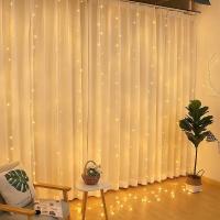 Luces De Encaje LED Para Ventanas Y Navidad 6Mx3M 3Mx3M Con Cable USB Decoración De Año Nuevo 2025 Luz Faeira Para Festividades - details 4