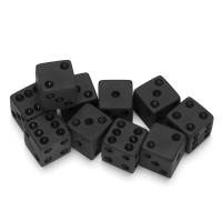 Juego De Dados Negros Mate 7pcs D4 D6 D8 D10 D% D12 D20 Para Juegos De Mesa Y Fiestas Digital Poliedros - details 4