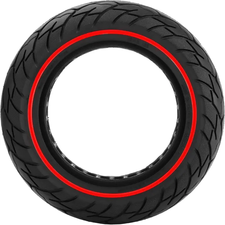 Rueda Maciza 10x2.5 Pulgadas (Llanta ancho 45mm)Antipinchazo para Patinete Eléctrico,Goma Sólida, Neumático Sólido para Ninebot Segway MAX G30 G30P G30LP, Kugoo M4 M4Pro F40/,hiboy S2 Max / max3 / Titan Pro / Titan / gotex G4 / g Max,10 Pulgadas 60/70-6.5 - 1
