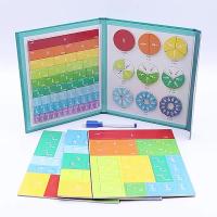 Juego De Aprendizaje De Matemáticas Con Fracciones Para Niños Tablero Magnético De Madera Educativo Para Enseñanza Religiosa Aritmética - details 0