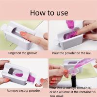 Sistema De Reciclaje De Polvo Para Uñas Con Tazón Y Cuchara Contenedor De Almacenamiento Para Polvo De Dips De Uñas Kit Inicial De Manicura Herramienta De Arte De Uñas - details 6
