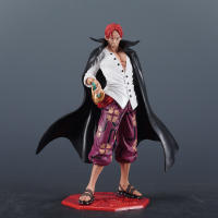 Figura De Anime One Piece Shanks 24.5cm PVC Estatua Coleccionable Modelo Juguetes Regalos Para Fans De La Serie Unisex - details 0