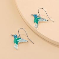 Pendientes Colgantes De Mariposa Azul Para Mujer Joyería Vintage Aesthetic Elegante Y Moderna Forma De Animal Hummingbird - details 2