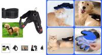 Arnés Ajustable Reflectante Talla L + 1 Guante de Aseo para Perros y Gatos - Accesorio para Mascotas - details 0