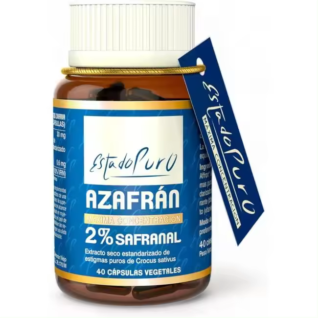 Tongil Azafrán 2% Safranal 40 Cápsulas - Mejora el Estado de Ánimo - 1