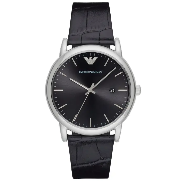 EMPORIO ARMANI AR2500 Reloj Luigi para hombre de cuero Negro y esfera Negra Emporio Armani - 1
