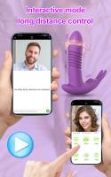 Vibrador Bluetooth APP Para Mujeres Estimulador De Clítoris Rotativo Telescópico Dildo Control Remoto G Spot Juguete Sexual Adulto Silicone Ajustable - details 3