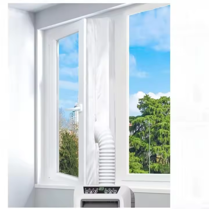 EGNBU Sello de Ventana Universal 400 Cm - Kit Ventana Portátil para Aire Acondicionado y Secadora de Muebles - 1