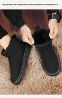 Botas De Invierno Elegantes Para Mujer Botas De Rodilla Y Tobillo Con Diseño De Luna Botas De Cuero Artificial Suela De Goma Talla Verdadera Para Adultos - details 11