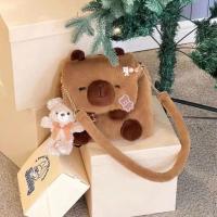 Mochila De Peluche Con Patrón De Caimán De Peluche Estilo Sencillo Para Mujer Mochila De Hombro Con Cierre De Cremallera Material Principal Algodón - details 5