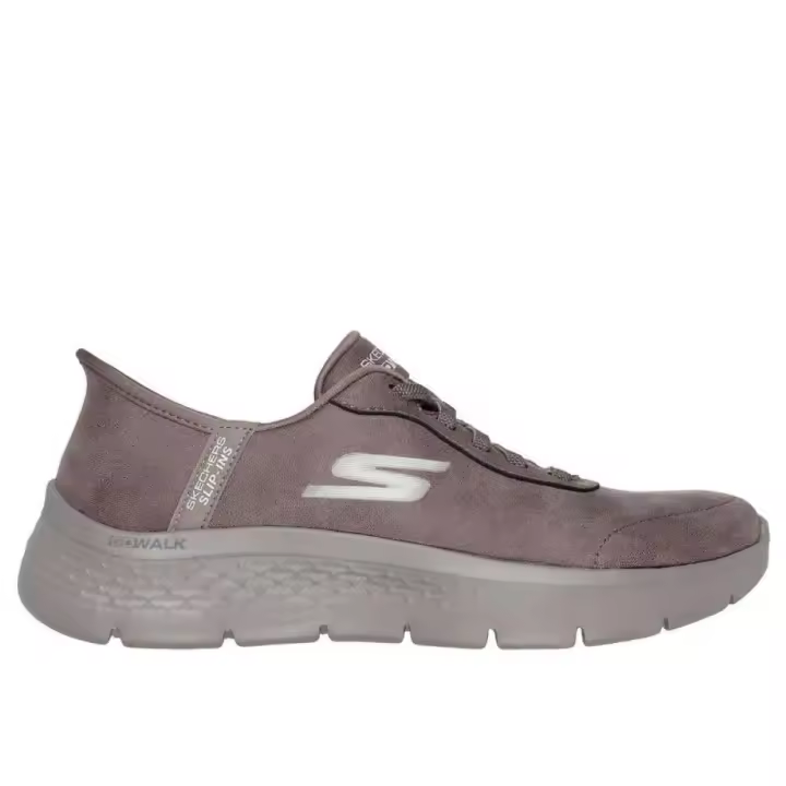 SKECHERS 124837 BRN GO WALK FLEX - MALI LEATHER BROWN SLIP-INS MANOS LIBRES MÁXIMO CONFORT PARA MUJER - 1