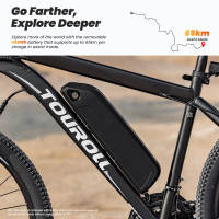 Touroll U1 Bicicleta eléctrica MTB de neumático de 29" para todo terreno con motor de 250W, batería extraíble de 36V 13Ah, alcance máximo de 65 km, engranaje de 21 velocidades Shimano, freno de disco impermeable IPX4 - details 13