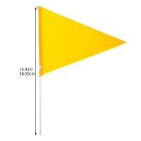 Bandera De Seguridad Para Bicicleta Con Palo Y Soporte Montaje Resistente Al Agua Triangular Para Viajes Y Deporte Al Aire Libre - details 1