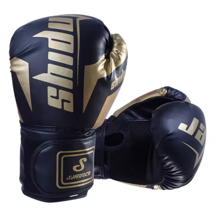 Guantes de Boxeo Profesionales para Adultos y Niños - Certificación CE con Acolchado Anti-Impacto , Entrenamiento MMA/Muay Thai/Sparring , Piel Sintética Hidrófuga y Ventilación 3D - 1