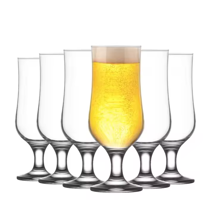 LAV Set de 6 Copas de Margarita de 380ml | Cristales Transparentes | Vidrio de Alta Calidad | Apto para Lavavajillas | Diary Use - 1