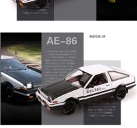 Modelo De Coche De Acción Initial D AE86s En Escala 1:20 Metal Sin Batería Regalo Para Niños Simulación Alta Con Sonido Y Luz Colección - details 2