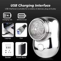 Mini Afeitadora Eléctrica Para Hombres Recargable Impermeable Portátil Trimmer De Cara Cabello Razor Dual Uso Seco Y Húmedo - details 5