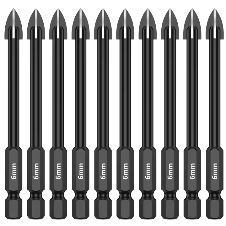 Juego De Brocas Hexagonales Para Azulejos Porcelana Vidrio Espejo Kit De Brocas Multifuncionales Para Metal Trabajo Con Carburo De Titanio - 1