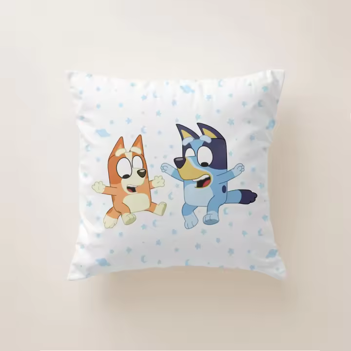 Cojín Infantil BLUEY 45x45 cm con Relleno – Funda Suave y Lavable - 1