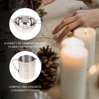 Haga su propio juego de velas, recipiente para baño de agua, crisol, recipiente para derretir, fabricación de velas, cera para velas, juego de recipiente para derretir de acero inoxidable 304 para moldes de fundición de velas - details 2