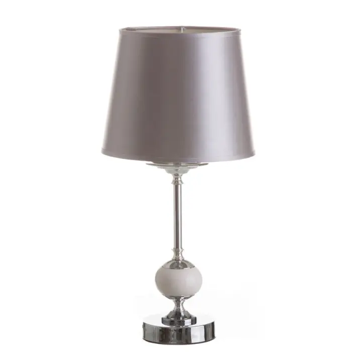 Lámpara de sobremesa moderna plateada de porcelana para dormitorio Arabia-DAMDAM GO - 1
