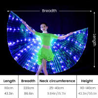 Alas De Hada LED Para Danza Colores De Mariposa Traje De Fiesta Para Niños Actuación En Escenario Danza Del Vientre Carnaval Prop De Fotografía - details 13