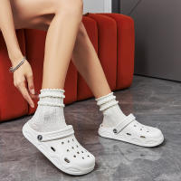 Clogs Ligeros Y Cómodos Para Mujer Sandalias De Playa Antideslizantes Moda Blanco EVA Impermeables Zapatos De Jardín Para Verano - details 9