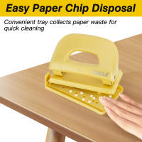 Pulverizador De Papel Eagle Con Dos Agujeros Capacidad Para 12 Hojas Con Recipiente Para Residuos Guías Ajustables Para Papel Suministros Para Escuela Y Oficina - details 5