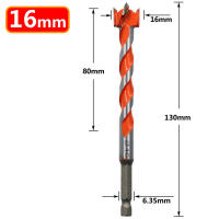 Broca De Trazado De Agujeros Para Madera Con Mango Hexagonal Y Punta De Aluminio 1PC Herramienta De Carpintería Extensa Para Aberturas De Puertas Y Tablas - details 1
