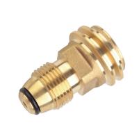 Adaptador De Latón Para Tanque De Propano LP Con Válvula De Servicio a Salida QCC Herramienta De Interruptor Sin Dispositivo Ignición - details 2