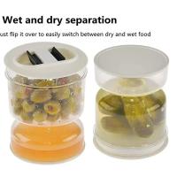 Juego De Botellas De Vidrio Para Ensalada Con Desagüe Y Estilo Japonés Jarra De Ajo Con Flip Y Estrainer Diseño De Horloge Para Olivas Y Alimentos En General - details 3