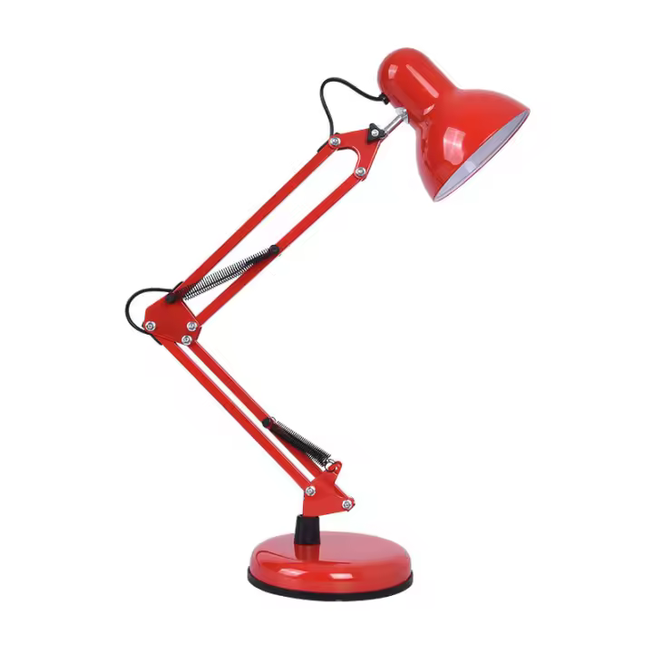 American Iron Art Lámpara de Mesa de Rego de aprizaje para niños Lámpara de Mesa LED articulada retro ajustable en Altura con Base roscada E27 - 1