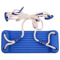 vidaXL Columpios con cuerdas 2 unidades polietileno azul 37x15 cm - details 2