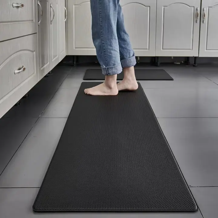 Alfombra Antideslizante Para Cocina Con Espuma Anti-Cansancio Gris 8mm Gruesa Para Cocina Y Oficina 1 Pieza - 1
