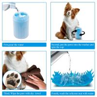 Copa De Limpieza Para Pies De Mascotas De Silicona Suave Herramienta De Masaje Portátil Para Perros Y Gatos Suministros De Limpieza De Baño - details 1