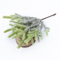 6Pcs Plantas Artificiales Pin Falsas En Vajillas Decoraciones De Navidad Para El Hogar Bodas DIY Regalos Caja De Coronas De Navidad Flores De Plástico - details 8