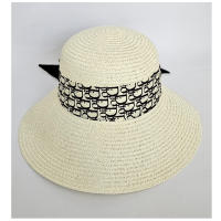 Kebedo Moda Sombrero de Paja para Mujer ir a Playa en Verano Pamela Ajustable Talla Única Visera ancha con protección solar - details 9