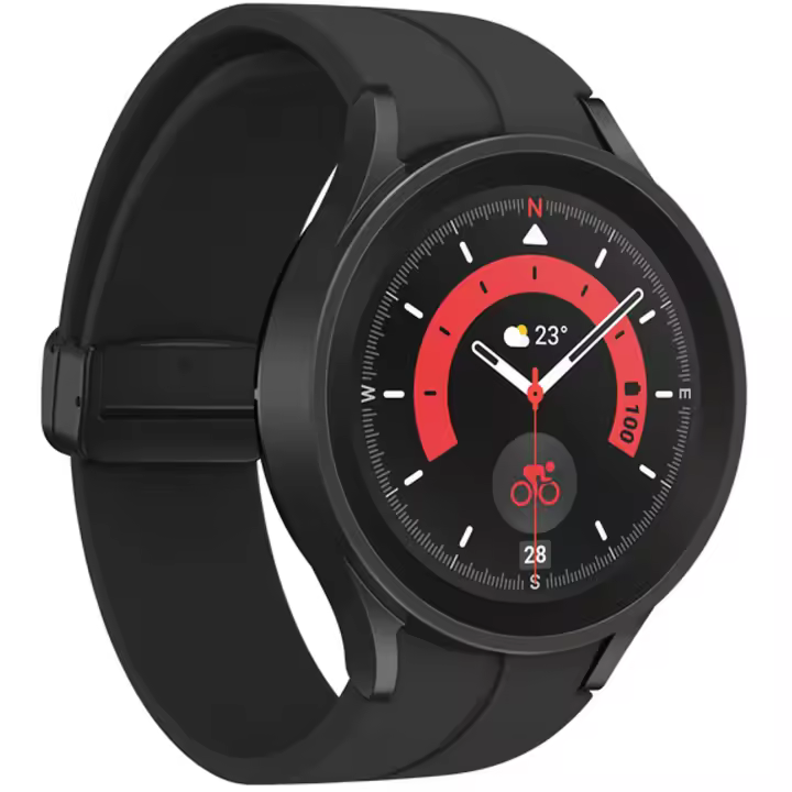 Smartwatch - SAMSUNG Galaxy Watch5 Pro, Talla única, Titanio, Negro - 1