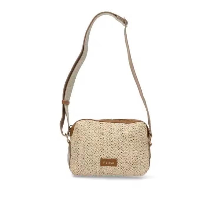 Bolso bandolera pequeña Luna Collection santa ponsa beige - 1