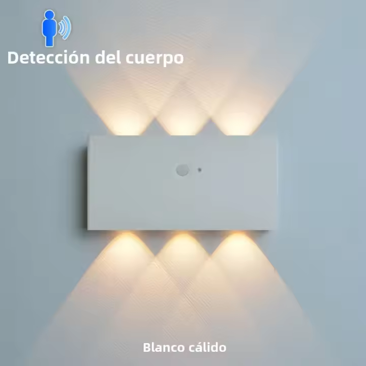 Lámpara De Pared LED Con Sensor De Movimiento Recargable 5200mAh Iluminación Interior Para Hogar Dormitorio Decoración Alta Luminosidad Deco - 1
