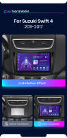 Junsun Android 13 Radio de Coche Estéreo para Suzuki Swift 4 años 2011 2012 2013 2014 2015 2016 2017 Radio Automotriz con CarPlay Inalámbrico Integrado para Apple y Android Auto Pantalla Táctil Automotriz Unidad Principal de Coche con Navegación GPS - details 2