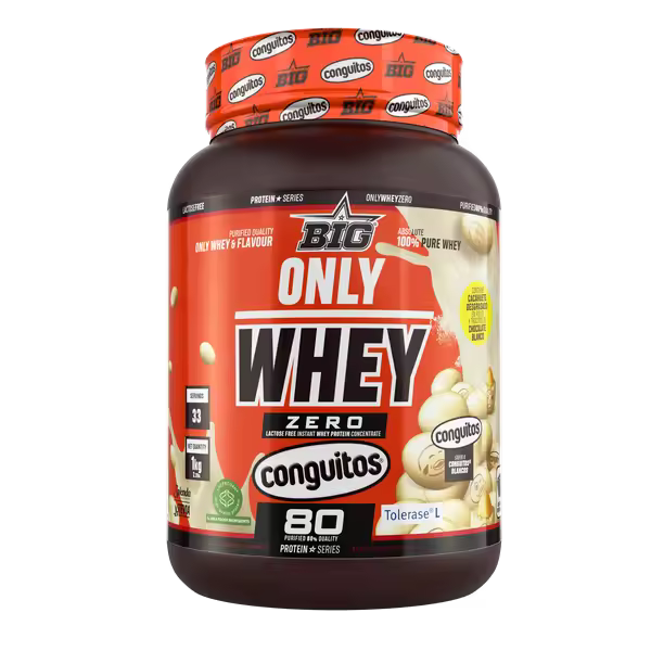 Big Only Whey Zero Conguitos 1-2kg | Proteína de Suero Sin Lactosa - Sabor Conguitos Original - 1