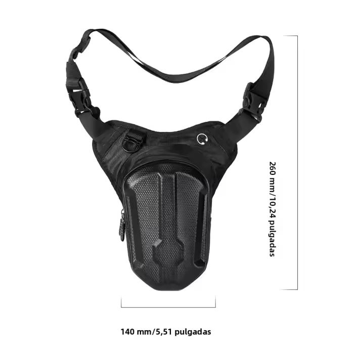 Bolsa De Pierna Para Motocicleta Impermeable Gran Capacidad De Almacenamiento Bolsa De Hombro Lateral De Exterior Bolsa De Cintura - 1
