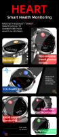 Reloj Inteligente W11Pro con Bluetooth, llamadas, azúcar en sangre, cardíaca, oxígeno en sangre, tabla de presión arterial, monitoreo del sueño y ezercicio. - details 1