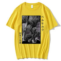 Camiseta De Algodón Funny Anime Berserk Guts Para Hombres Camiseta De Manga Corta O-Neck Con Diseño De Zodd Y Gatsu Camiseta Casual De Verano - details 4