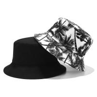 Sombrero De Barril De Algodón Para Hombres Y Mujeres Estampado De Palma Decorativo Casual Para Exterior Y Calle Sombreros De Pescador Panama Sol - details 0