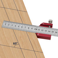 Bloque De Posicionamiento De Regla De Acero Ángulo De 45/60/90 Grados Línea De Marcado Calibrador De Madera Herramienta De Carpintería - details 13