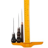 3Pcs Herramienta De Agujero En Cuero Con Mango De Madera Herramienta De Rasguño Y Costura Para Artesanía Y Reparación De Cuero - details 2