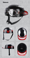 Gorro De Béisbol DS 2023 Retro Casco De Verano Para Motocicleta Cruzador Chopper Vintage Con Abertura Frontal Para Scooter Y Gangster - details 14
